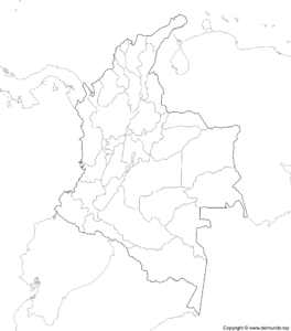 Mapa De Colombia Pol Tico Y F Sico Departamentos Y Regiones