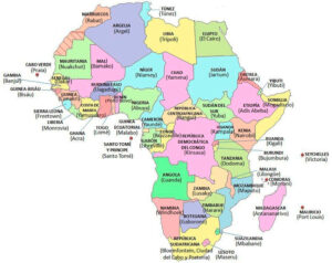 Mapa De África: Político Y Físico (Mudo Y Con Nombres) + Países