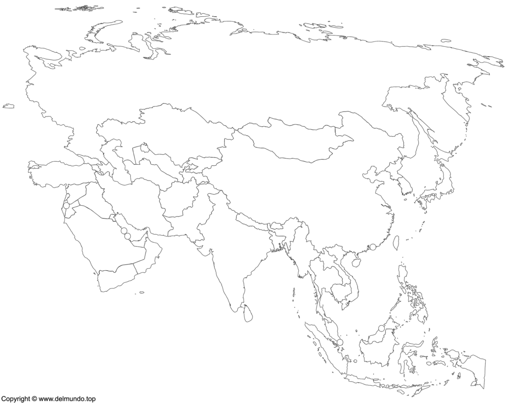 Mapa De Asia Político Y Físico Mudo Y Con Nombres Países 3990